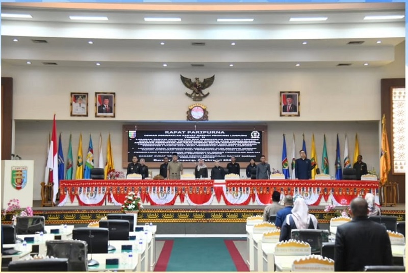 DPRD Lampung Gelar Paripurna Jawaban Gubernur atas Pandangan Fraksi-Fraksi