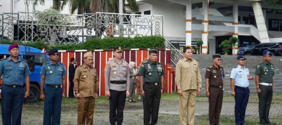 Anggota DPRD Lampung Mohammad Reza Ikuti Upacara Bersama Forkopimda