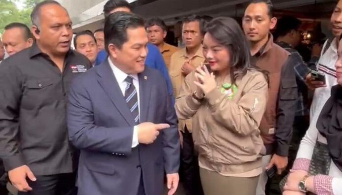 Ketua Umum Pertina Hillary, Hadiri Sertijab Menpora Erick Thohir