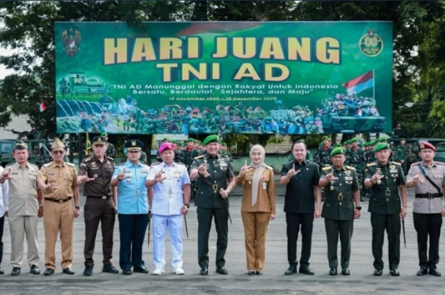 Pangdam XXI/Radin Inten Pimpin Upacara Hari Juang TNI AD 2025