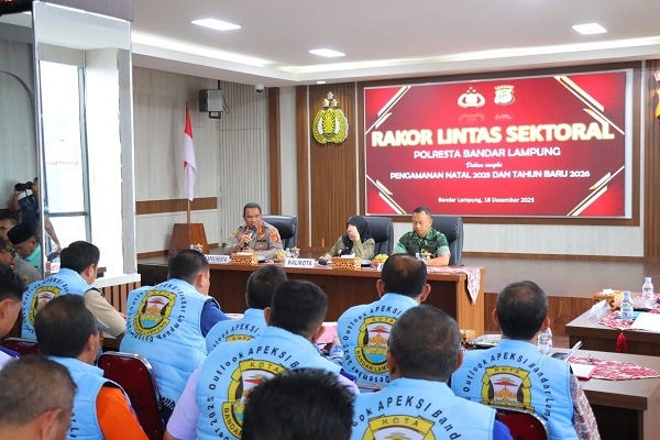 Polresta Bandar Lampung Mantapkan Pengamanan Selama NATARU