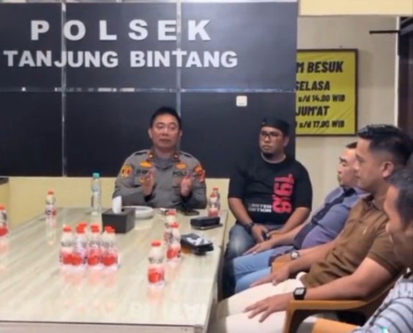 Polsek Tanjung Bintang selesaikan  penanganan dugaan tindak pidana pencurian dengan pemberatan (Curat) secara kekeluargaan.