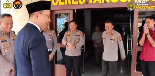Kapolres Tanggamus menerima kunjungan jajaran Kemenhaj Kabupaten Tanggamus dalam rangka koordinasi dan silaturahmi.